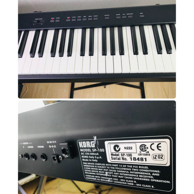 KORG(コルグ)のKORG SP-100 コルグ　88鍵盤　デジタルピアノ　キーボード 楽器の鍵盤楽器(電子ピアノ)の商品写真