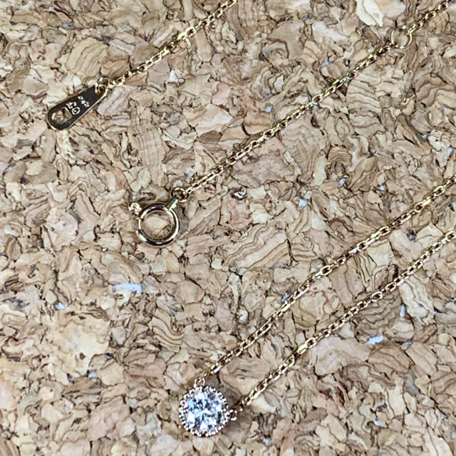 売り出し大特価 ダイヤモンド0.20ct 一粒ダイヤ ミル打ち k18