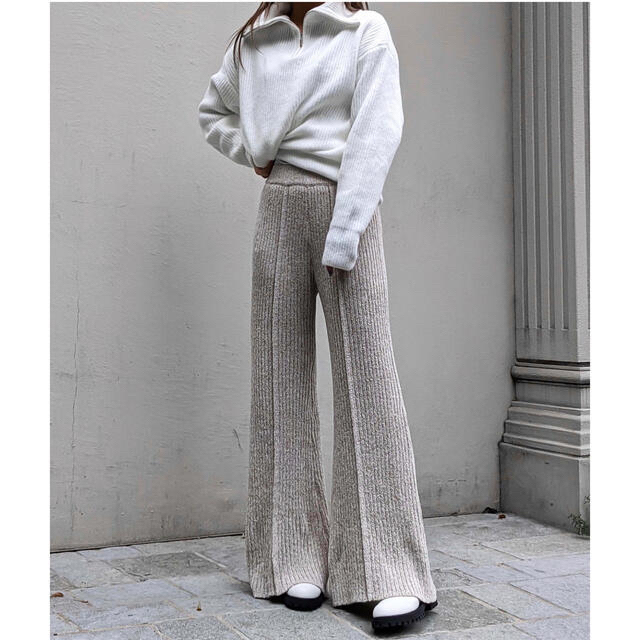 完売品　aclent Mix knit relax pants