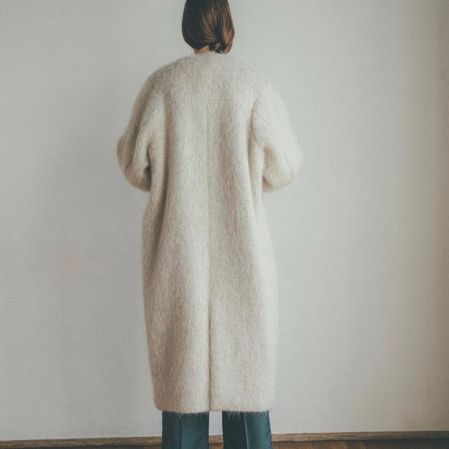 CLANE MIX COLOR SHAGGY COAT 2 アイボリー csiolomouc.cz