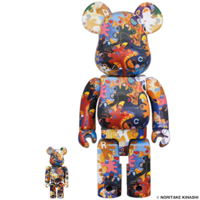 キャラクターグッズBE@RBRICK 木梨憲武　ベアブリック　100% & 400%  京都