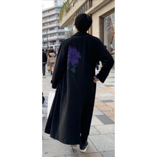 ヨウジヤマモト(Yohji Yamamoto)のロングコート　デザイン古着(チェスターコート)