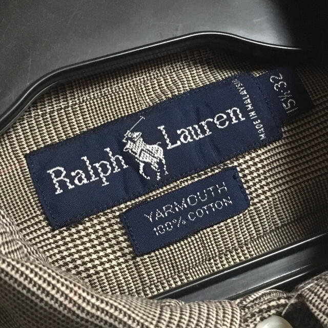 Ralph Lauren(ラルフローレン)のラルフローレン ブラウン系 チェック柄 オーバーサイズシャツ メンズのトップス(シャツ)の商品写真