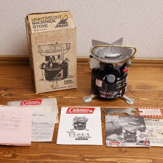 コールマン(Coleman)の★デッドストック★ コールマン Peak1 黒 400A ストーブ 86年11月(ストーブ/コンロ)