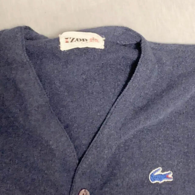 LACOSTE(ラコステ)の【良品】LACOSTE カーディガン 紺 レディースのトップス(カーディガン)の商品写真