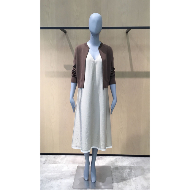 Theory 19aw ニットブルゾン カーキ系-