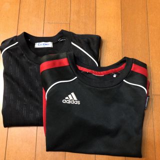 アディダス(adidas)のadidas Tシャツと黒の長袖シャツ　２枚セット　130(Tシャツ/カットソー)