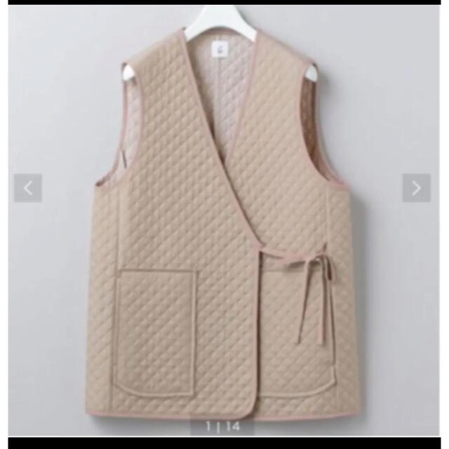 ＜6(ROKU)＞QUILTED VEST/ベスト　36 ベージュ 新品　完売