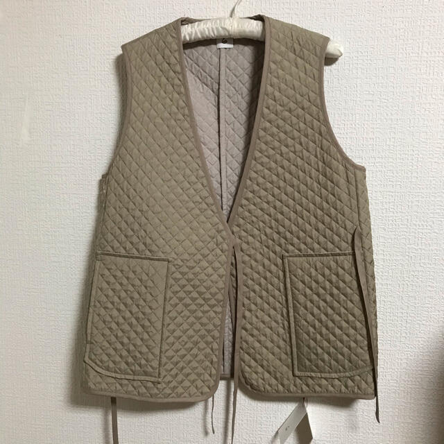 ＜6(ROKU)＞QUILTED VEST/ベスト　36 ベージュ 新品　完売 2