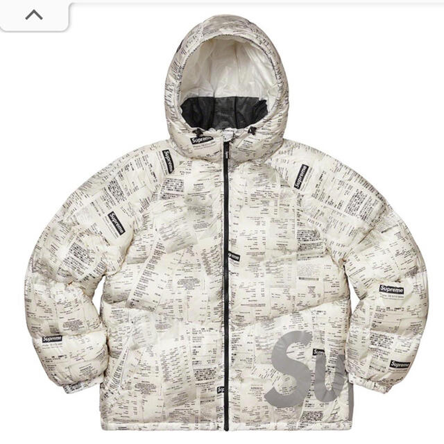 Supreme - Supreme Hooded Down Jacket RECEIPTS Sサイズ