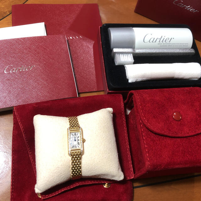 Cartier(カルティエ)のCartier タンクアロンジェ サイドダイヤモンド アジア限定 レディースのファッション小物(腕時計)の商品写真