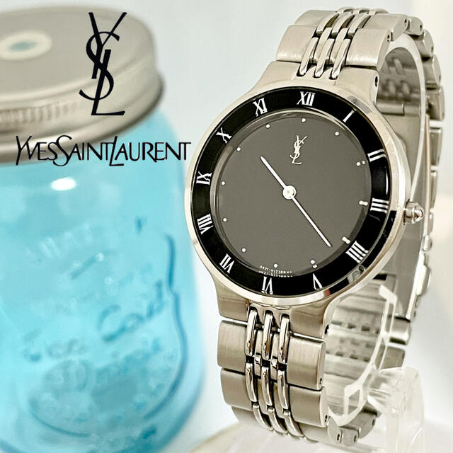 Saint Laurent - 166 イヴサンローラン時計 メンズ腕時計 新品電池 美