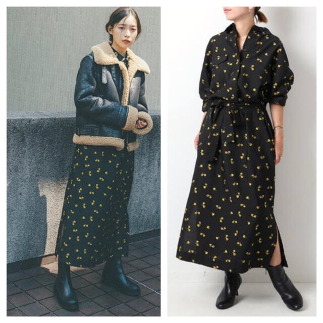 Spick & Span(スピックアンドスパン)の11/27まで！【SECOND FEMALE】EIMY FLOWER DRESS レディースのワンピース(ロングワンピース/マキシワンピース)の商品写真