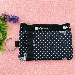 レスポートサック(LeSportsac)の⭐️レスポートサック ID カードケース⭐️ドット柄⭐️中古⭐️(パスケース/IDカードホルダー)