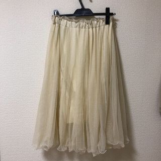 ヘザー(heather)のチュールスカート　chicoさん専用(ひざ丈スカート)