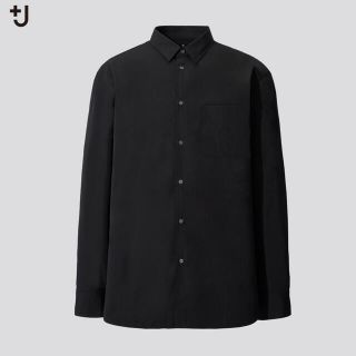 ユニクロ(UNIQLO)の新品未使用 UNIQLO +J スーピマコットンレギュラーフィットシャツ L 黒(シャツ)