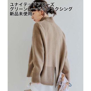 ユナイテッドアローズグリーンレーベルリラクシング(UNITED ARROWS green label relaxing)のFFC W テンジク ハイネック プルオーバー ニット　新品未使用(ニット/セーター)