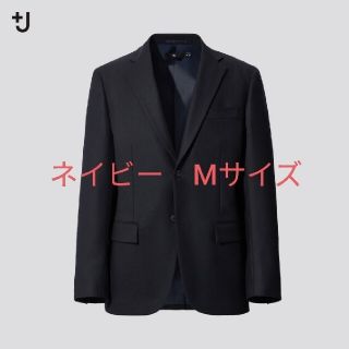 ユニクロ(UNIQLO)のウールテーラードジャケット ユニクロ ジルサンダー  ネイビー M(テーラードジャケット)