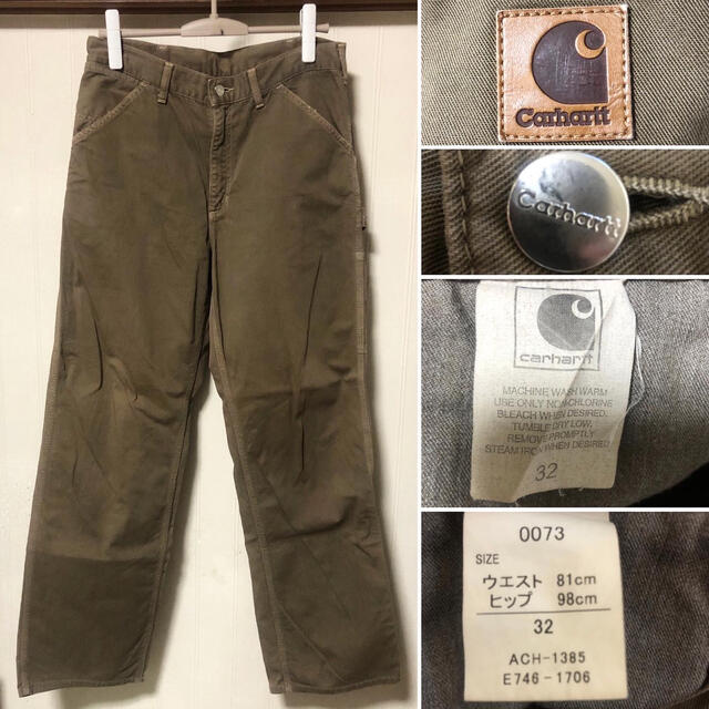 carhartt(カーハート)のグッドカラー カーハート ロゴタグ ダック生地 ゆるダボ ペインターパンツ メンズのパンツ(ワークパンツ/カーゴパンツ)の商品写真