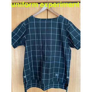 ユニフォームエクスペリメント(uniform experiment)のuniform experiment ウインドウペンチェック半袖カットソー(Tシャツ/カットソー(半袖/袖なし))