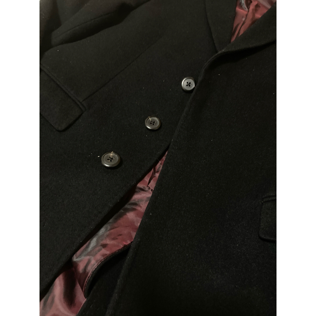 LAD MUSICIAN(ラッドミュージシャン)のラッドミュージシャン  ウールチェスターコート　42 ブラック メンズのジャケット/アウター(チェスターコート)の商品写真