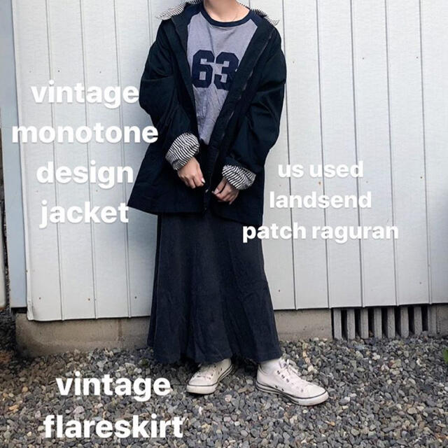 一部予約販売中】 vintage モノトーンデザインジャケット ナイロン 