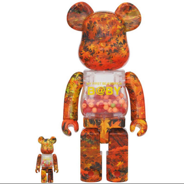 MEDICOM TOY - BE@RBRICK B@BY AUTUMN LEAVES 100％ ＆ 400％