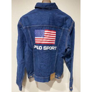 ポロラルフローレン(POLO RALPH LAUREN)のポロスポーツ アメリカ USA 星条旗 デニムジャケット(Gジャン/デニムジャケット)