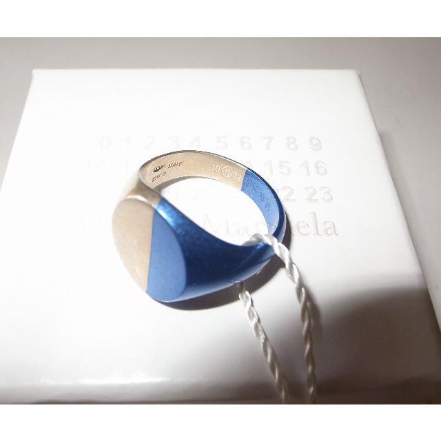 マルジェラ oval ring オーバル 指輪 リング sizeM blue 2