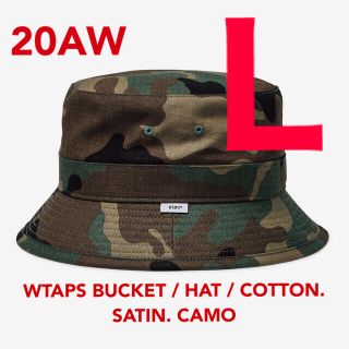 ダブルタップス(W)taps)のWTAPS BUCKET HAT COTTON. SATIN. CAMO L(ハット)