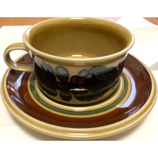 アラビア(ARABIA)の【Arabia【北欧vintage】アラビア　otso　カップアンドソーサー(食器)