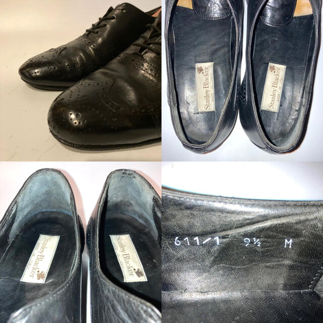 STANLEY BLACKER(スタンリーブラッカー)のStanley Blacker ウィングシューズ ブラック メンズの靴/シューズ(ドレス/ビジネス)の商品写真