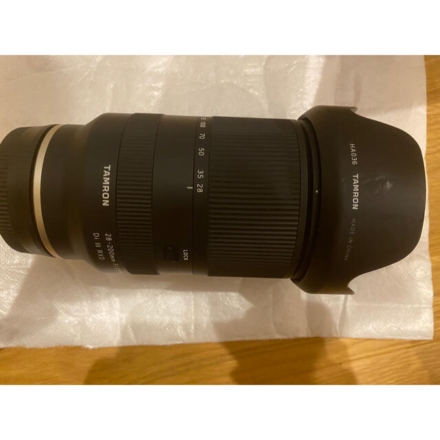 TAMRON(タムロン)の28-200mm f/2.8-5.6 di iii rxd ソニー　タムロン スマホ/家電/カメラのカメラ(レンズ(ズーム))の商品写真