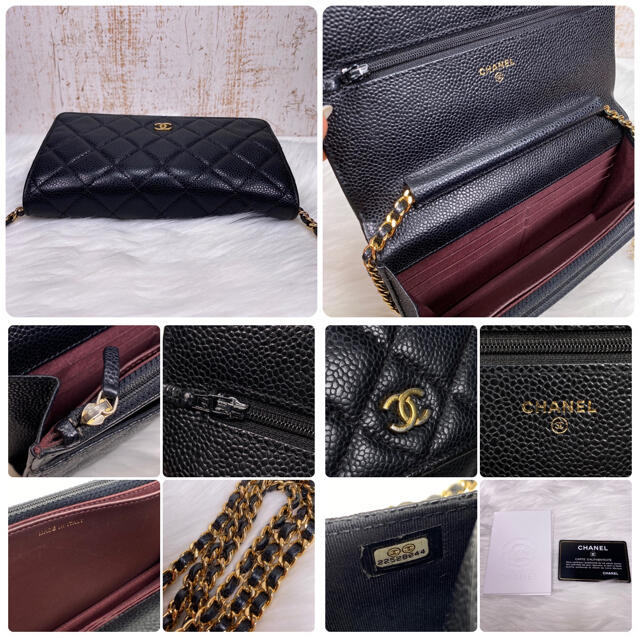 CHANEL(シャネル)の✨美品✨CHANEL シャネル キャビアスキン チェーンウォレット レディースのファッション小物(財布)の商品写真