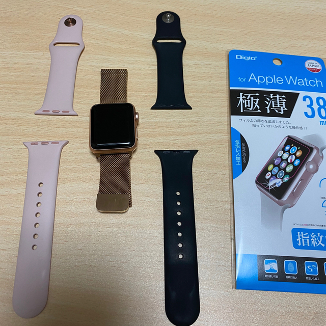 Apple Watch3 GPS + Cellular ゴールド38ミリ