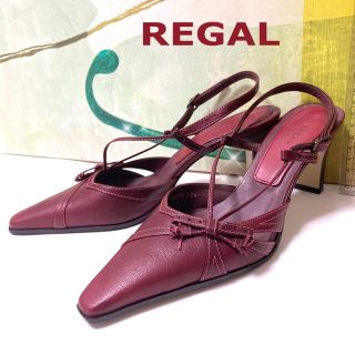 リーガル(REGAL)の一回使用のみREGAL((*´∀｀*))深紅のエレガントパンプス❤︎(ハイヒール/パンプス)