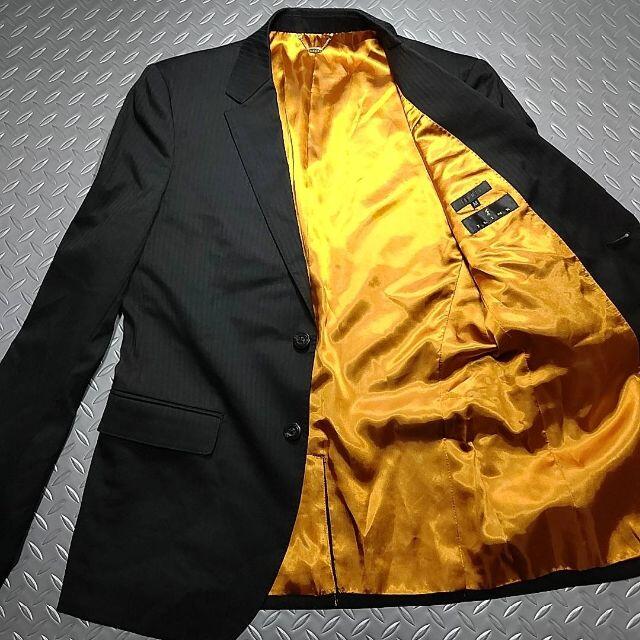 JUNMEN(ジュンメン)のJUNMEN メンズ ブラック ゴールド ジャケット M インパクト ブランド メンズのジャケット/アウター(テーラードジャケット)の商品写真