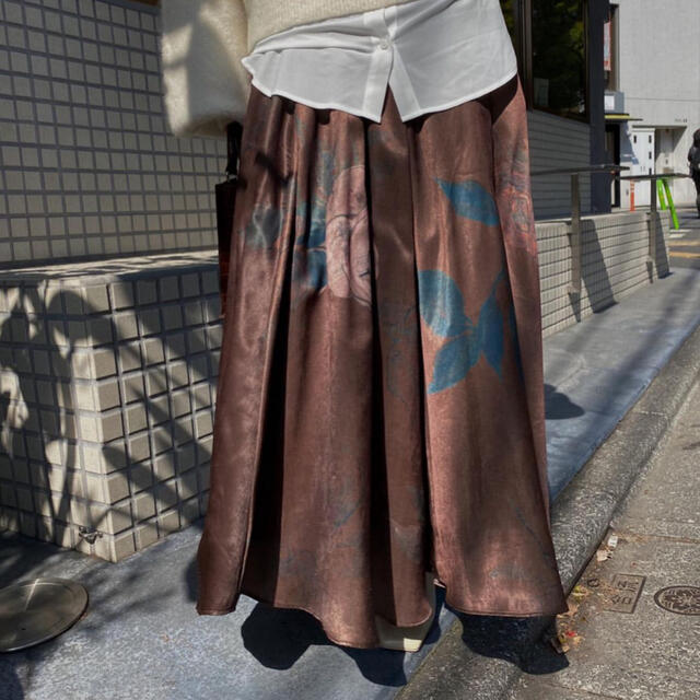 ELLA CRICULAR SK brown 新品✳︎未使用ロングスカート