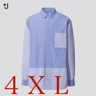 ユニクロ(UNIQLO)の新品未使用 ユニクロ ジルサンダー ＋Ｊ　スーピマコットン オーバーサイズシャツ(シャツ)