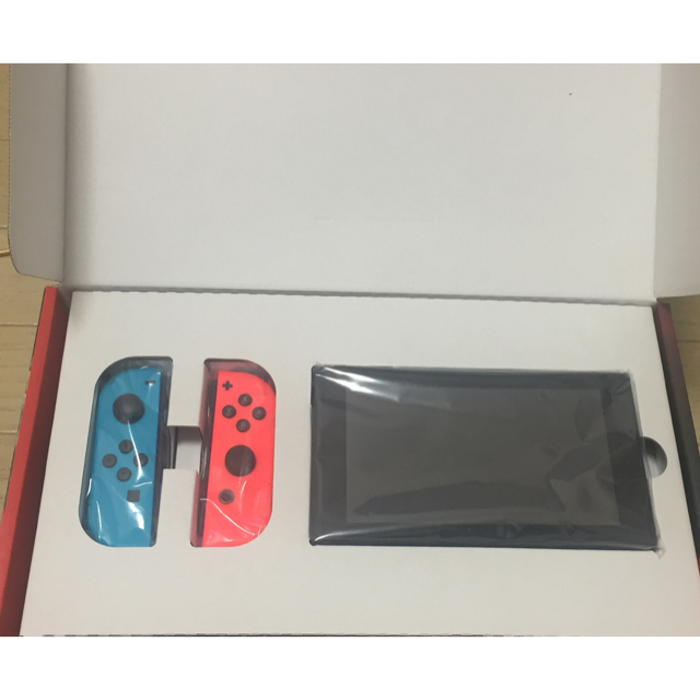 Nintendo Switch(ニンテンドースイッチ)のSwitch ネオンレッド/ネオンブルー 中古 エンタメ/ホビーのゲームソフト/ゲーム機本体(家庭用ゲーム機本体)の商品写真