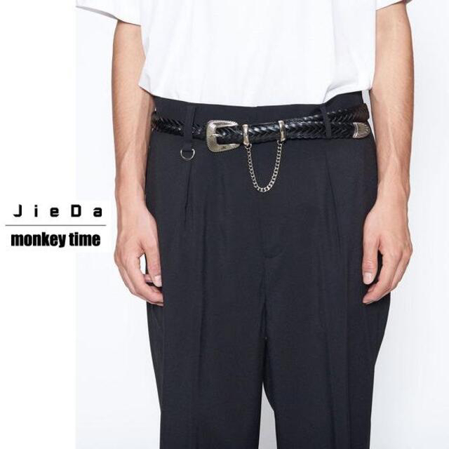 UNITED ARROWS(ユナイテッドアローズ)の【セール‼️】JieDa × monkey time　レザーメッシュベルト メンズのファッション小物(ベルト)の商品写真