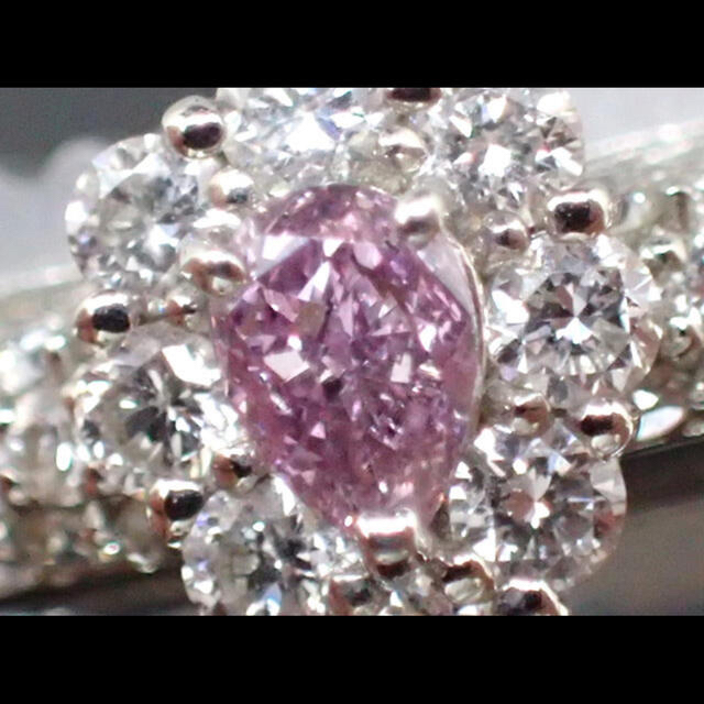 ピンクダイヤ　ファンシーインテンスパープル　リング レディースのアクセサリー(リング(指輪))の商品写真