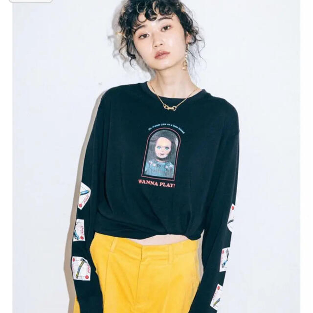 X-girl × CHILDS PLAY CHUCKY L/S TEE