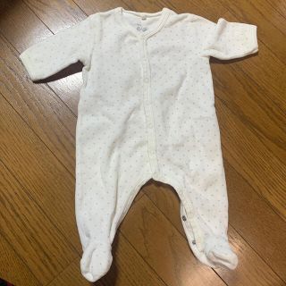 プチバトー(PETIT BATEAU)のプチバトー　ロンパース60 ☆ 美品(ロンパース)