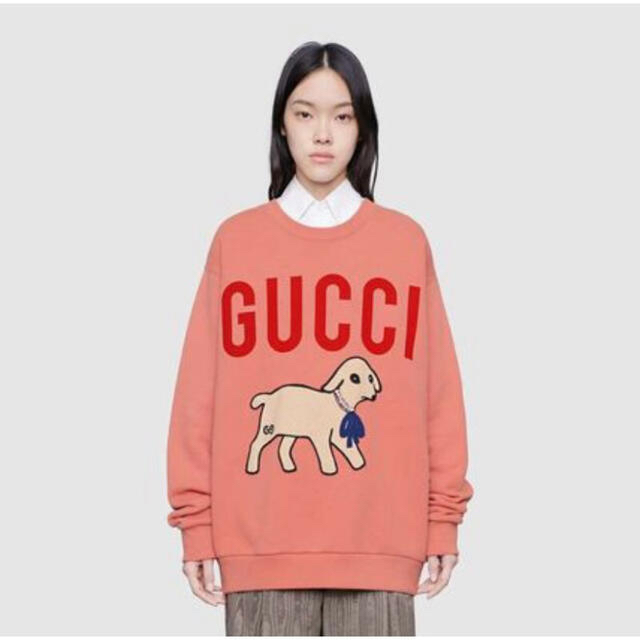 GUCCI スウェット S ストーン付き　ピンク | フリマアプリ ラクマ