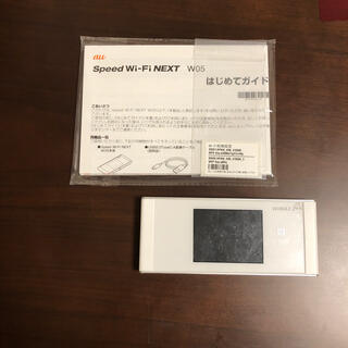 エーユー(au)のspeed Wi-Fi NEXT W05(その他)
