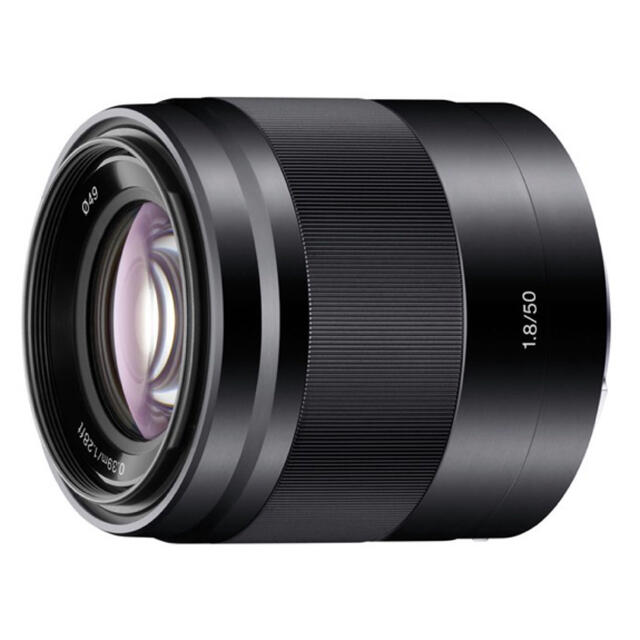 SONY(ソニー)のSONY E50F1.8OSS(B) スマホ/家電/カメラのカメラ(レンズ(単焦点))の商品写真