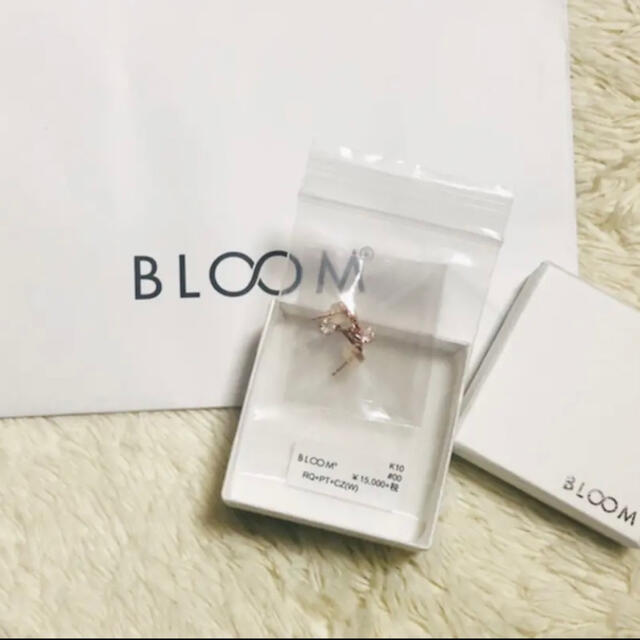 BLOOM(ブルーム)の【♡恋愛運UP♡】【お値下げ】K10 ピンクゴールド ローズクォーツ ハート レディースのアクセサリー(ピアス)の商品写真