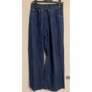 ジョンローレンスサリバン(JOHN LAWRENCE SULLIVAN)のWOMENS RIGID DENIM WIDE PANTS / INDIGO(デニム/ジーンズ)