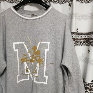 エイチアンドエム(H&M)の【ディズニー×H&M】コラボトレーナー ビッグプリント オーバーサイズ ゆるだぼ(スウェット)